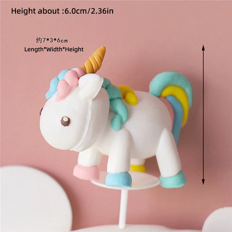 3D Walking Unicorn Cake Topper