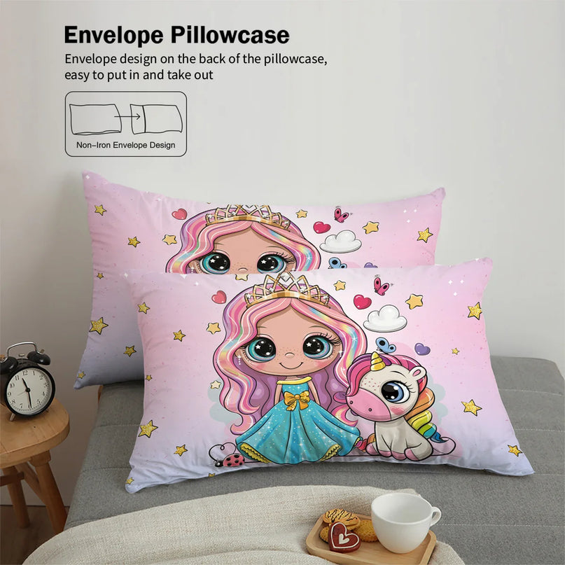 Princess Unicorn Bedding for Kids