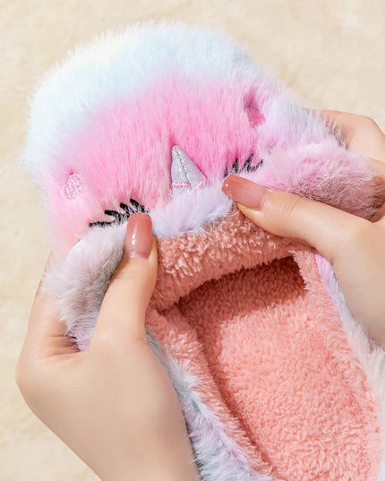 Cozy Fluffy Unicorn Winter Shoes