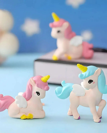 Mini Pink Flying Unicorn Figurine
