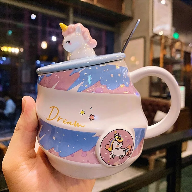 Round Belly Unicorn Mug
