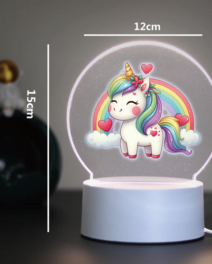 Kawaii Unicorn 3D Illusion Night Light