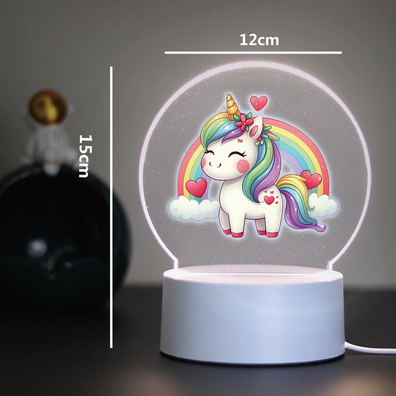 Kawaii Unicorn 3D Illusion Night Light