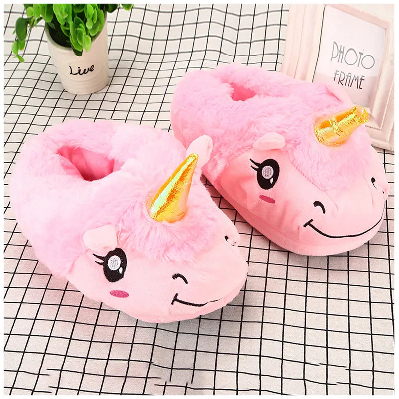 Giant Unicorn Face Slippers