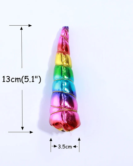 10PCS Purple Metallic Unicorn Horns