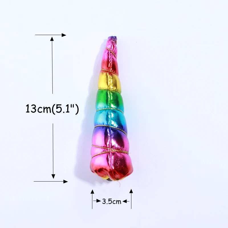 10PCS Silver Unicorn Horns