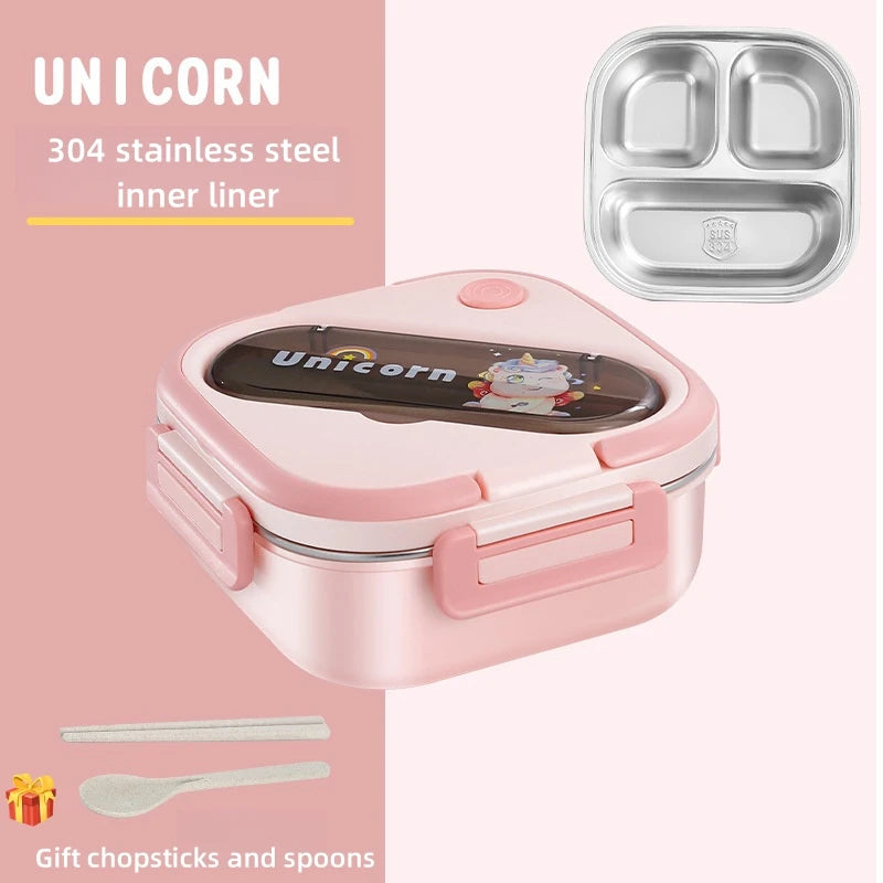Sparkly Unicorn Steel Lunch Box