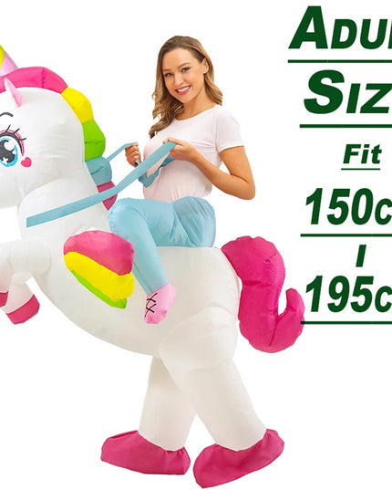 Ride a Rainbow Unicorn Rider Costume