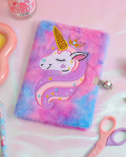 Cuddly Unicorn Plush Notebook