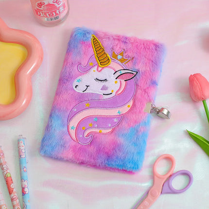 Cuddly Unicorn Plush Notebook