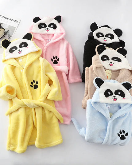 Pink Hooded Unicorn Terry Robe