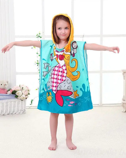 Lavender Unicorn Poncho Robe