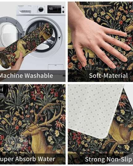 Medieval Unicorn Welcome Rug