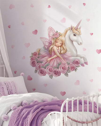 Pink Unicorn Wall Decal Set