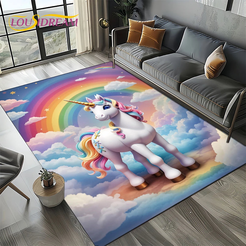 Flying Cloud Unicorn Rug