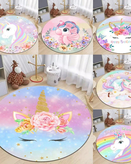 Birthday Unicorn Party Rug