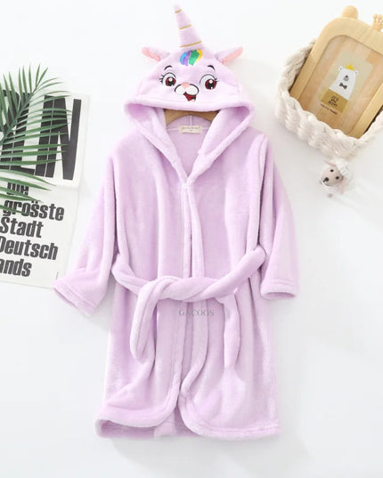 Lavender Hooded Unicorn Robe