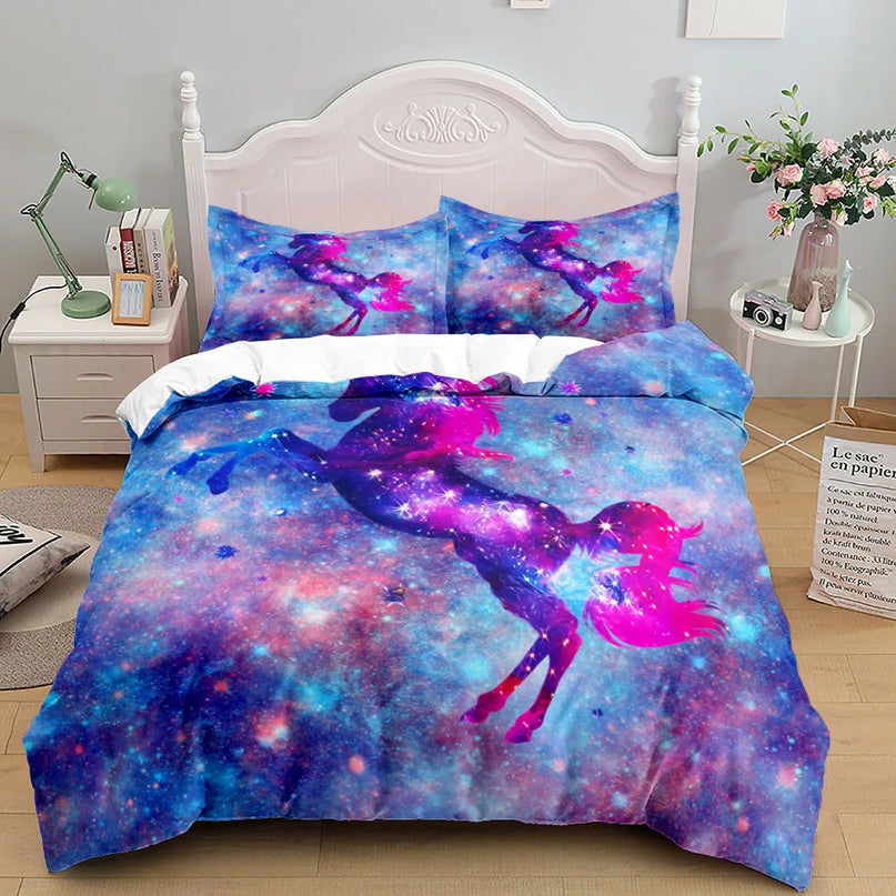 Sparkle Galaxy Unicorn Bedding