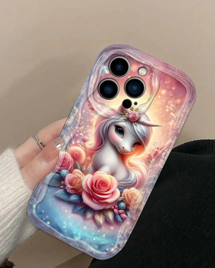 Rose Bouquet Unicorn Phone Case