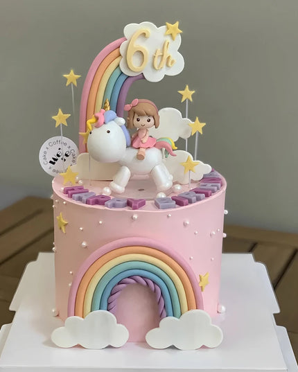 12-Piece Unicorn Cake Topper Set