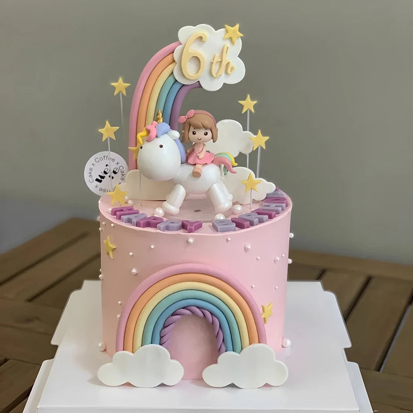 12-Piece Unicorn Cake Topper Set