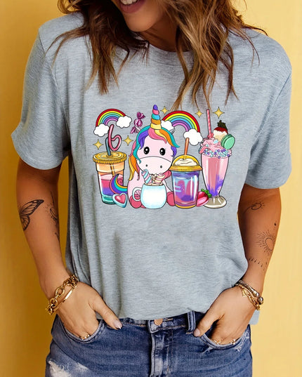 Rainbow Unicorn Print Shirt