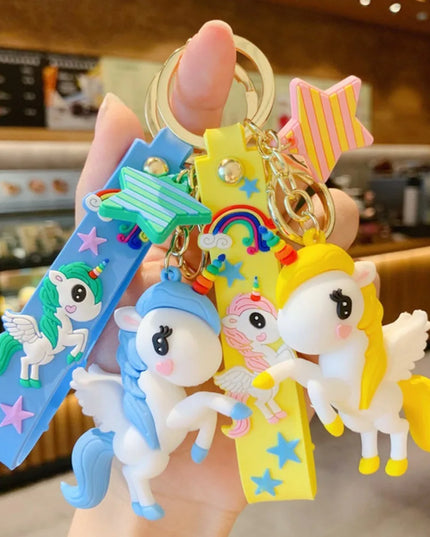 Enamel Unicorn Key Keychain