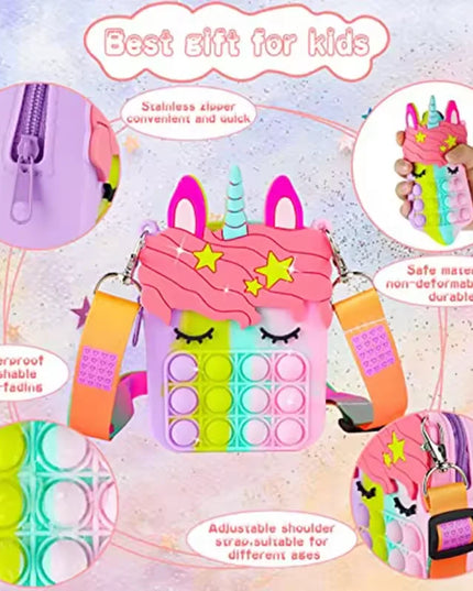 Purple Unicorn Bubble Purse
