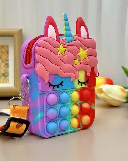 Purple Unicorn Bubble Purse