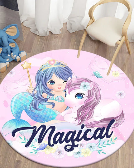 Magical Mermaid Unicorn Rug