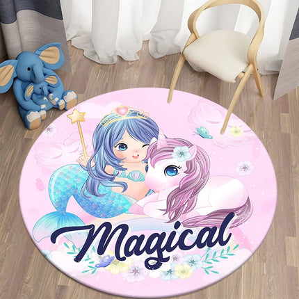 Magical Mermaid Unicorn Rug