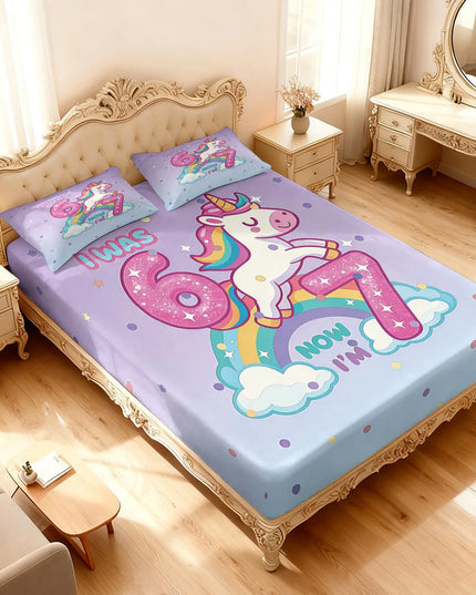 Birthday Unicorn Bed Sheet Set