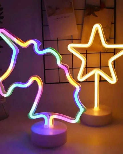 Rainbow Unicorn Neon Night Light Sign