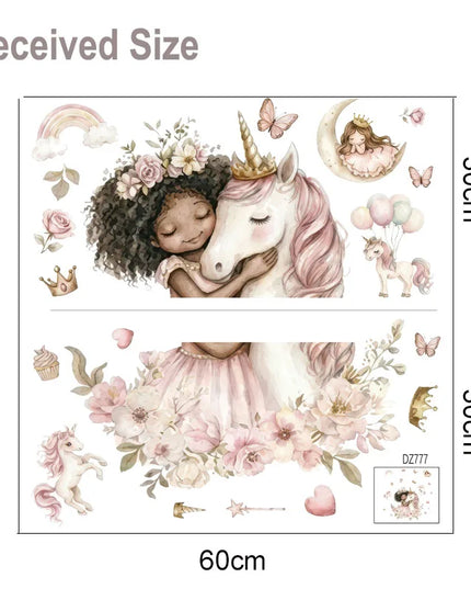Rainbow Unicorn Wall Sticker