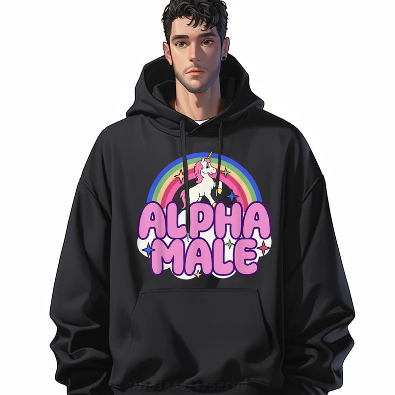 Funny Alpha Male Unicorn Hoodie