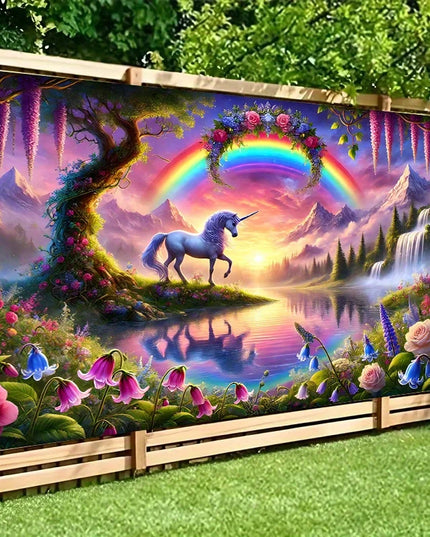 Magical Rainbow Unicorn Tapestry