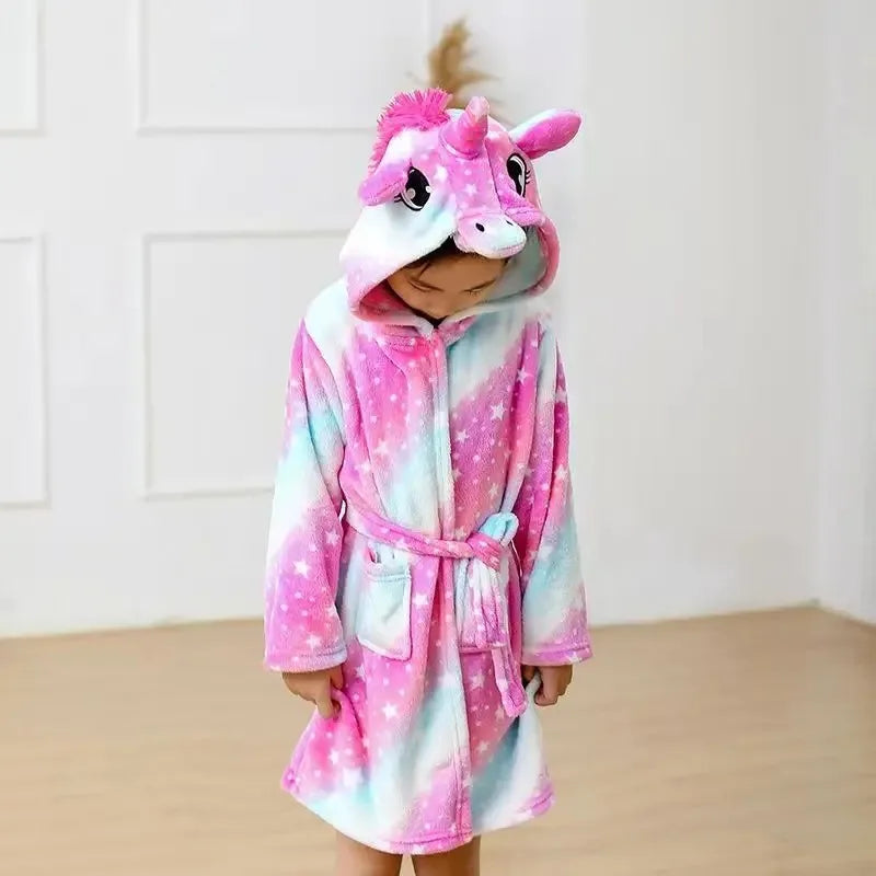 Purple Galaxy Unicorn Nighttime Robe