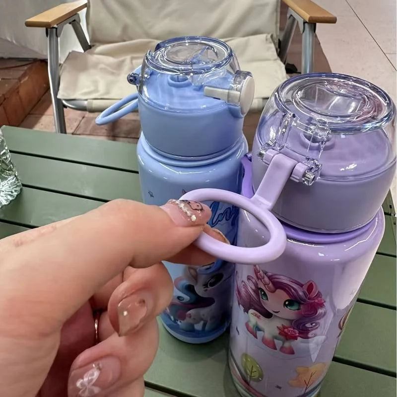 Big Blue Unicorn Water Bottle