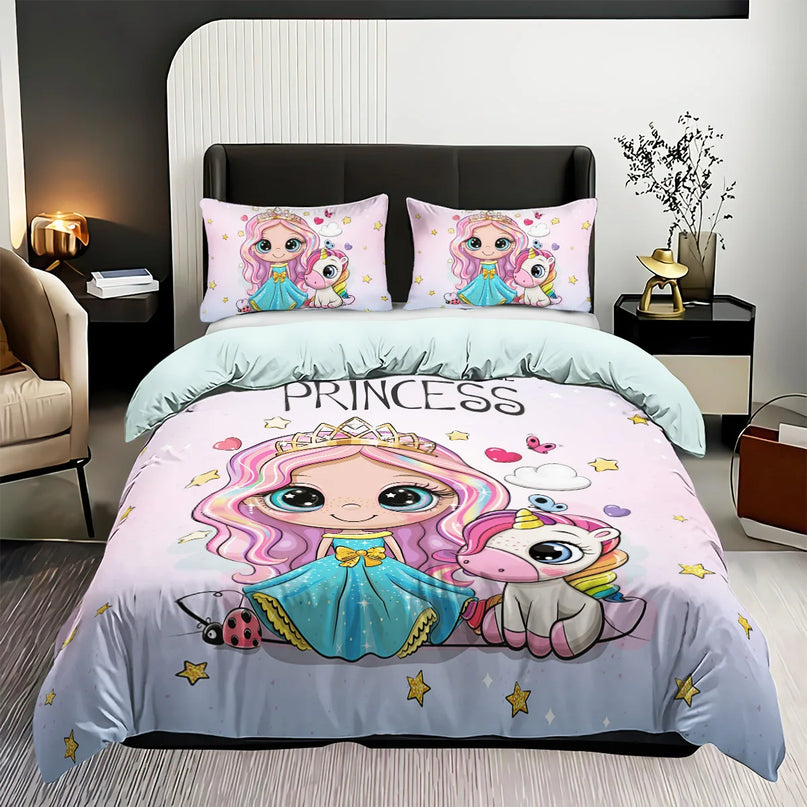 Princess Unicorn Bedding for Kids