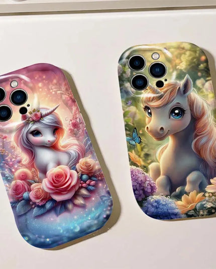 Rose Fantasy Unicorn iPhone Case
