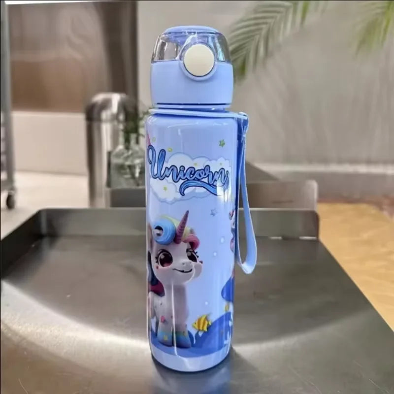 Big Blue Unicorn Water Bottle