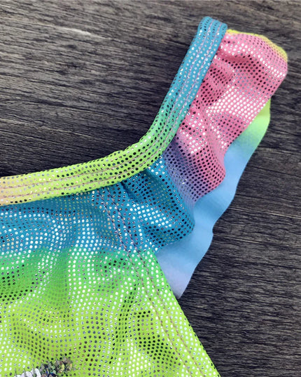 Glitter Rainbow Unicorn Swimsuit