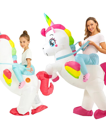 Ride a Rainbow Unicorn Rider Costume