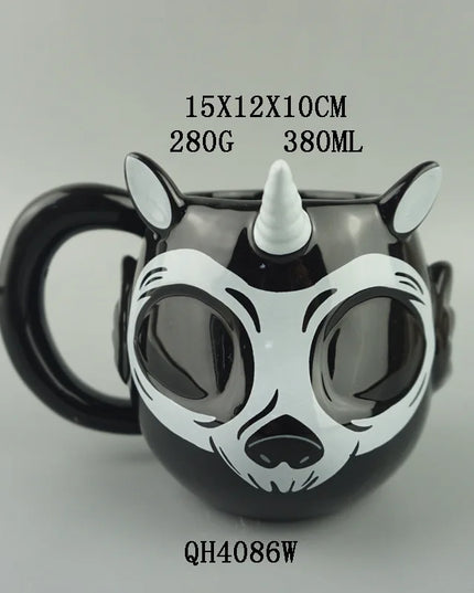 Bold Black Unicorn Mug
