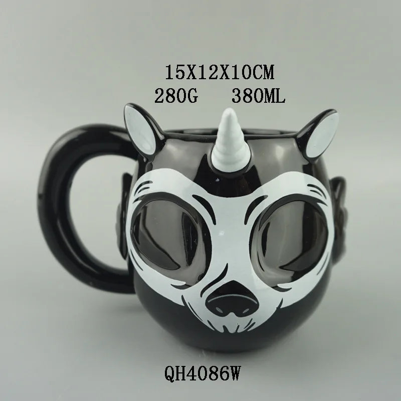 Bold Black Unicorn Mug