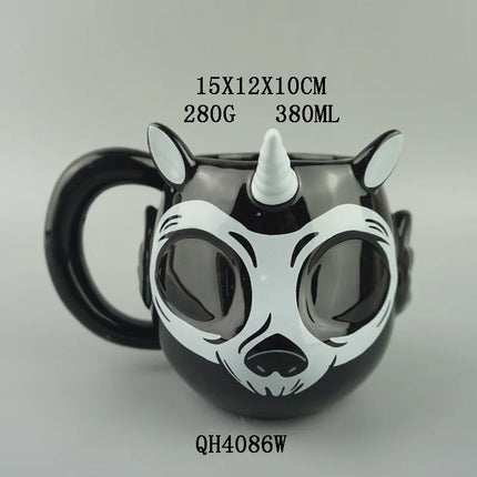 Bold Black Unicorn Mug