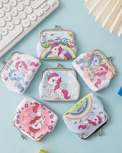 Owls and Unicorn Clasp Purse