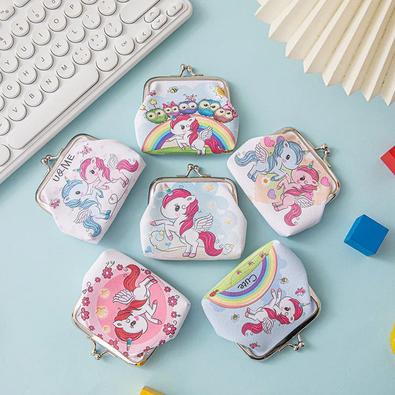 Owls and Unicorn Clasp Purse