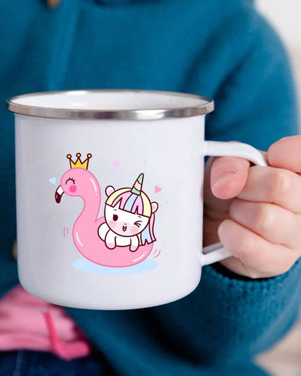 Splashy Unicorn Flamingo Mug