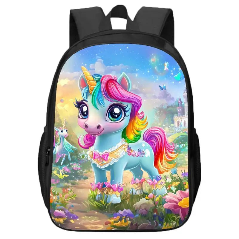 Kawaii Unicorn Double Layer Backpack